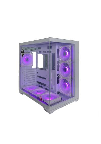 Zoko Emperor Beyaz 7x12cm Argb Fanlı Atx Gaming Akvaryum Kasa
