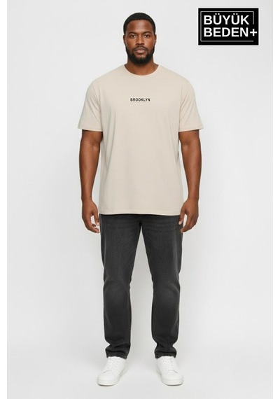Superlife Erkek Büyük Beden Orta Brooklyn Baskılı 3xl-6xl Bisiklet Yaka Tshırt Spr26bts510-8 Bej Superlife Erkek Büyük Beden Orta Brooklyn Baskılı 3xl-6xl Bisiklet Yaka Tshırt Spr26bts510-8 Bej