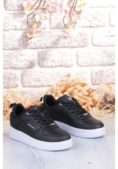 M.p 252 6049 Rahat Hafif Orijinal Ürün Kadın Sneaker Spor Ayakkabı Siyah - Beyaz