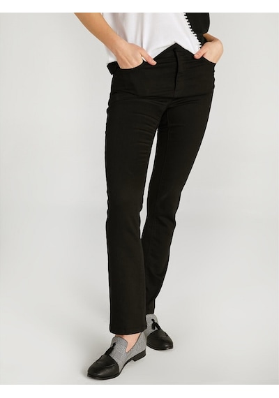 Faik Sönmez Normal Bel Normal Boy Straight Jean Pantolon B00032 Siyah
