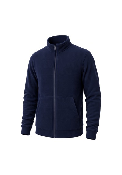 Givoria Erkek Kışlık Fermuarlı Cepli Polar Hırka Outdoor Lacivert Lacivert