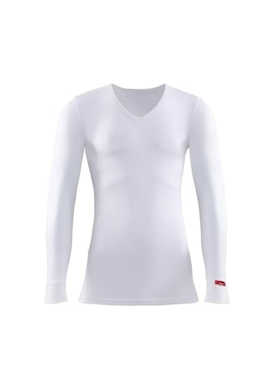 Blackspade 1257 Unisex Beyaz V Yaka Uzun Kol Thermal