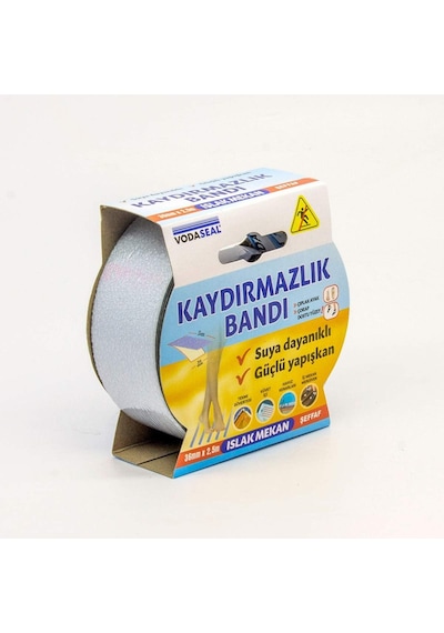 Vodaseal Islak Mekan Kaydırmazlık Bandı, 36mmx2.5, Şeffaf