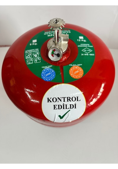 Yangın Tekne Sertifikalı 6kg Hfc Gazlı Tayfun Yangın Söndürme Tüpü 4yıl Garantili