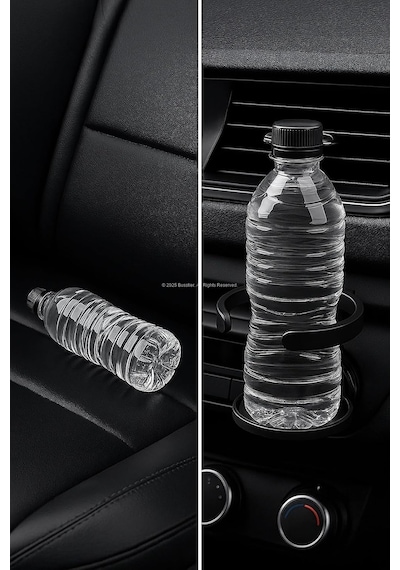 Katlanabilir, Araba Bardak Ve Şişe Tutucu, Havalandırma Izgarasına Takılan, Pratik Montajlı, Evrensel Uyumlu, Abs Plastik Malzeme, Kompakt Tasarım, Araç İçi Kullanım İçin