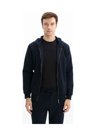 AR-MA Arma Erkek Regular Fit 3 İplik Şardonlu Tam Fermuar Kapüşonlu Cepli Sweatshirt 001