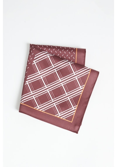 Ac&Co / Altınyıldız Classics Erkek Bordo - Beyaz Desenli Mendil Bordo - Beyaz