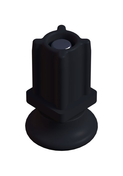 Cateksss 20x20 Mm Plastik Rotil Ayak - Profil Ayağı Tezgah Ayarlı Ayak Siyah - 36 Lı Paket