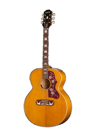 Epiphone J-200 Studio Elektro Akustik Gitar Natural