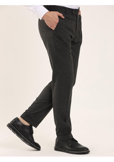 Dufy Koyu Gri Erkek Regular Fit Pantolon - 97753 Koyu Gri
