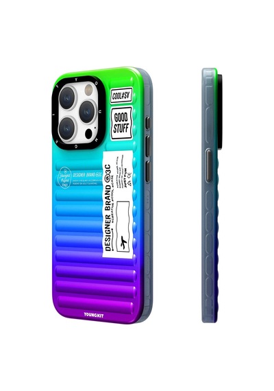 Apple Uyumlu iPhone 15 Pro Kılıf Youngkit The Secret Color Serisi Kapak Mor
