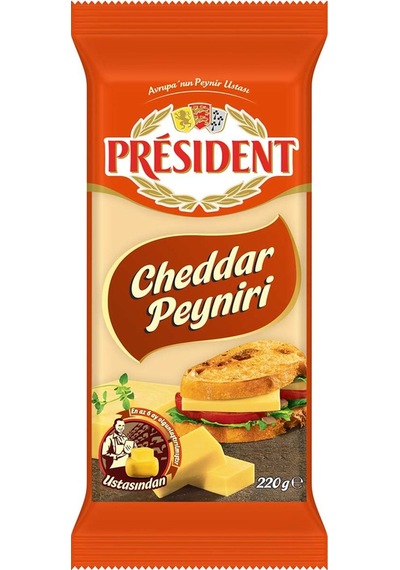 President Cheddar Peyniri 220 G