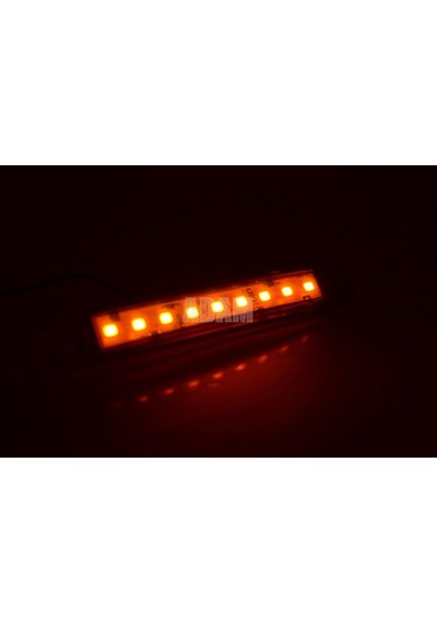 10 Adet Turuncu Parmak Lamba 9 Led Su Geçirmez 12v 24v Emir