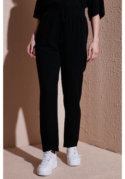 Fashion Friends Bayan Pantolon 25y0550k1 Siyah Siyah