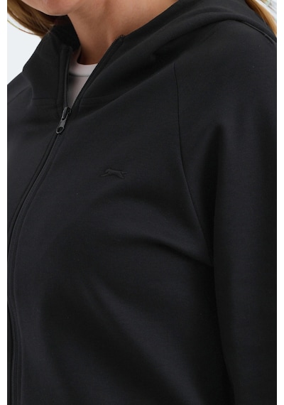 Slazenger Vasco 2 Li Set Kadın Sweatshırt Siyah - Koyu Gri