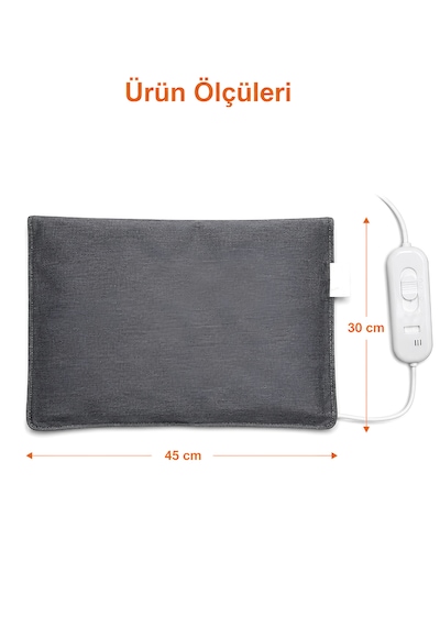 Beylini Omak 220v Elektrikli Isıtıcı Minder 30x45 Cm 5 Kademeli Termostatlı Kumandalı Ofis Büro Ev Bahçe Koltuk Sandalye El Ayak Isıtma Minderi 1