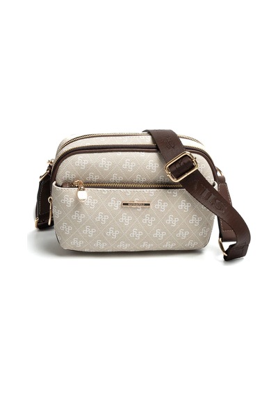 Silver & Polo Kadın Çapraz Çantası Sp1162 Taş-kahve