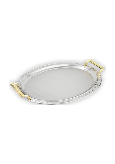 Tr Schafer Ela 2 Li Oval Çay Tepsisi-platin02 Diğer