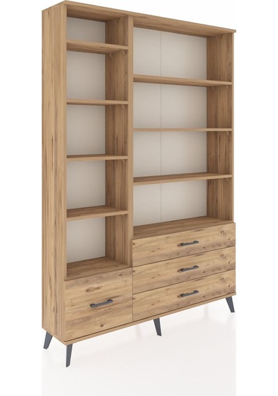 Arges Dolap 9 Raflı 4 Çekmeceli 132x30x195 Çam-çam/çam Çam Arges Dolap 9 Raflı 4 Çekmeceli 132x30x195 Çam-çam/çam Çam