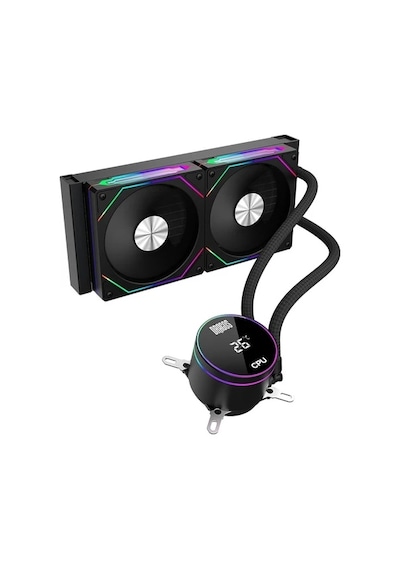 Dragos Frostbite 240 Black Intel&amd 240mm Isı Göstergeli Argb Sıvı Soğutucu