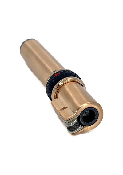 Zenit Tek Torch Jet Alev Metal Çakmak - Altın Rengi Sarı