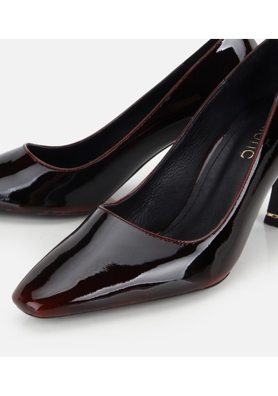 Hotiç Kadın Rugan Bordo Taş Detaylı İnce Topuklu Stiletto 01ayh332730a780 01ayh332730a780