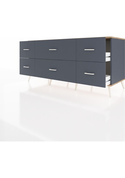 Kronos Konsol 6 Çekmeceli 176x59x83 Antrasit-çam/antrasit Çam/antrasit Kronos Konsol 6 Çekmeceli 176x59x83 Antrasit-çam/antrasit Çam/antrasit
