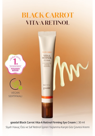 Siyah Havuç Özü Ve Saf Retinol İçeren Göz Kremi Goodal Black Carrot Vita-a Retinol Firming Eye Cream
