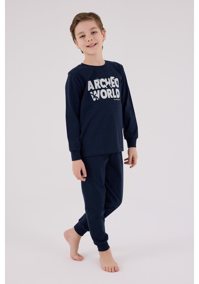 Rolypoly Erkek Çocuk Lacivert Pijama Takımı Rp3684-c-v2