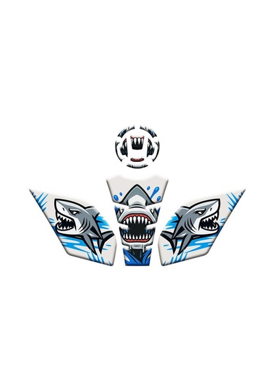 Gogo Tank Pad Set Turuncu Shark 013 4 Parça - Cf Moto Sr 250