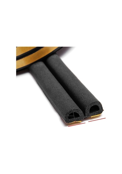 Tr 6 Metre Siyah Pvc Doğrama Kapı Pencere Soğuk Geçirmez Sızdırmaz İzolasyon Fitil Yapışkanlı 3x2 6 Mt Siyah,