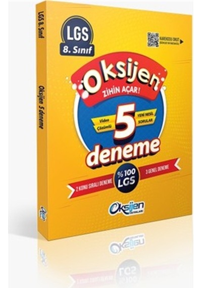 8. Sınıf LGS 2+3 Deneme -  Oksijen Yayınları