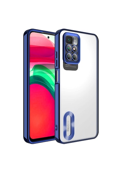 Xiaomi Redmi 10 Kılıf Kamera Lens Korumalı Logo Gösteren İnce Hafif Pazarplus Siyah