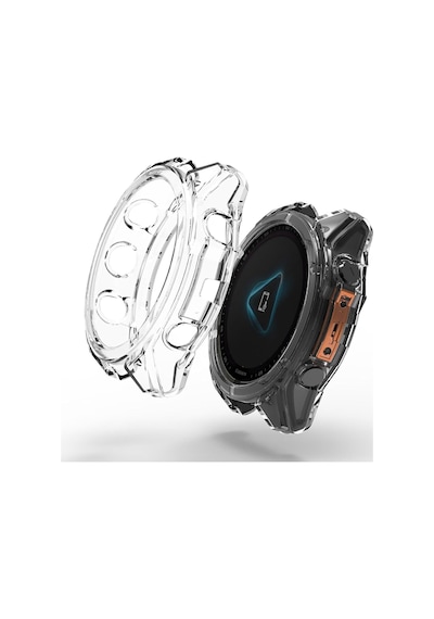 Caseonn Garmin Fenix 8 - 47 Mm, Amoled Kılıf Darbeye Dayanıklı Kasa Koruyucu Esnek Silikon Şeffaf