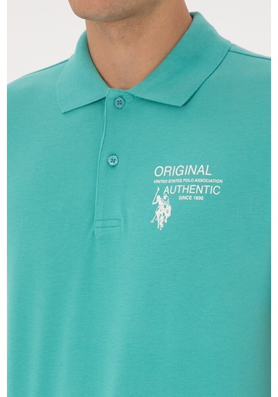 U.S. Polo Assn. Erkek Regular Fit Polo Yaka Tişört 50324903-vr051 Yeşil