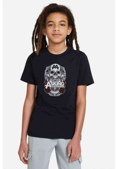 Tshirthane Asking Alexandria Aa Baskılı Unisex Çocuk Siyah T-Shirt