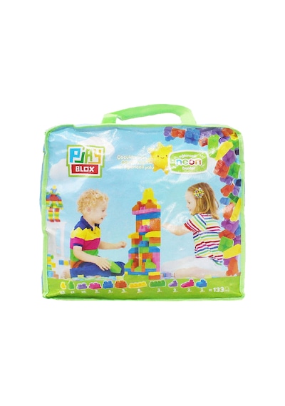 Play Blox 2991 Neon Renkler Mega Blok Seti 133 Parça Yeşil Çantalı