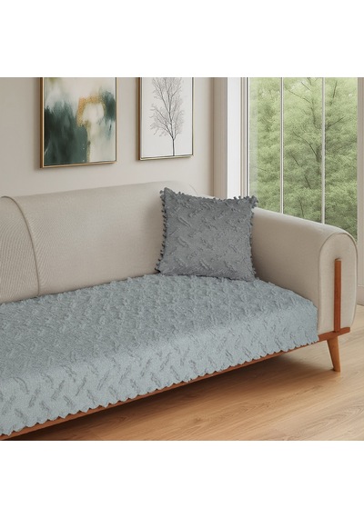 Latuda Home Ponela Koltuk Örtüsü - Sadece Oturum Alanını Kaplar 85x210 Cm - Açık Gri A Gri