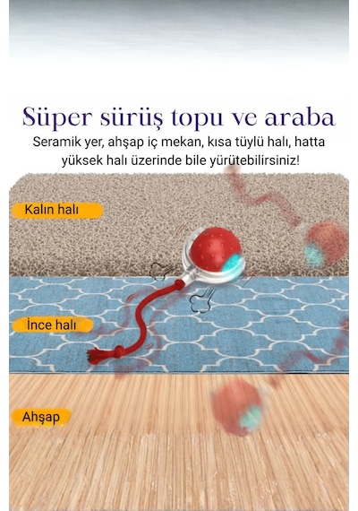 Işıklı Otomatik Hareket Eden Top