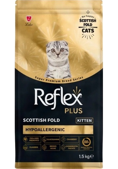 Reflex Plus Scottish Fold Hypoallergenic Tavuklu Yavru Kedi Maması 1.5 Kg