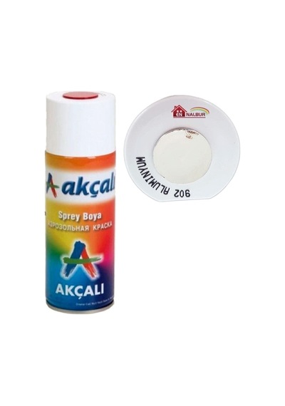 Akçalı Sprey Boya 400 Ml 902 Metalik Alüminyum Yaldız Alüminyum Gri