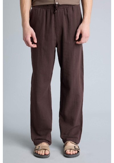 Defacto %100 Pamuk Baggy Fit Pantolon G2592ax26spbn192 Kahve-bn192