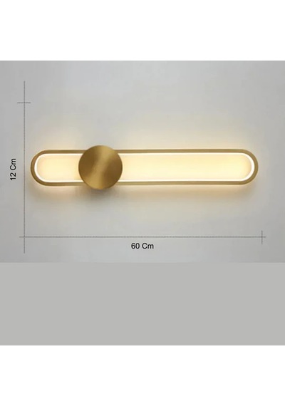 Modern Led Duvar Uzun Aplik 60 Cm Eskitme