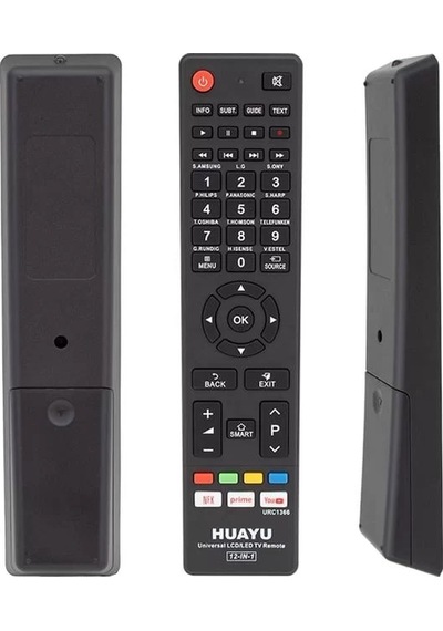 Sh Huayu Urc1366 12in1 Netflix Prime Youtube Tuşlu Universal Akıllı Kumanda Blisterli Najmaddin