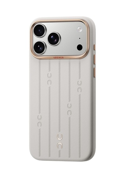 Apple Uyumlu iPhone 18 Pro Uyumlu Kılıf M-safe Şarj Özellikli Udemos Wind Wild Serisi Kapak Beyaz