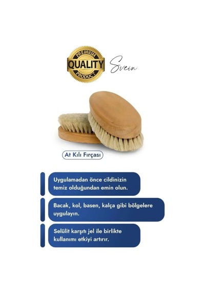 Svein Doğal At Kılı Çatlak Karşıtı Banyo Peeling Fırçası