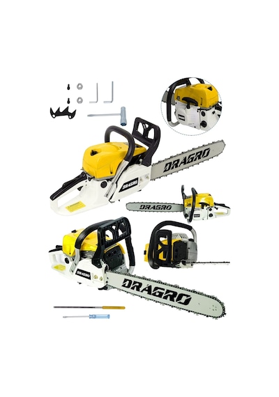 Dragro DRG-TSTR9900 9.9 HP Benzinli Ağaç Kesme Makinesi Sarı