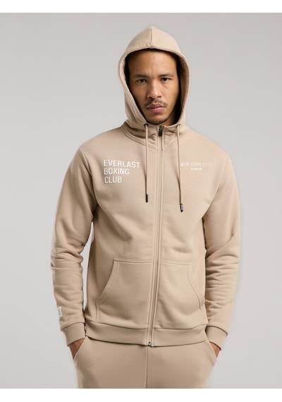 Everlast Boxing Club Regular Kum Erkek Full Zip Kapüşonlu Sweatshirt Kum