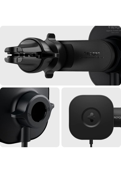 Ayrex Mag Fit Its12w Magsafe Uyumlu Kablosuz Şarj Özellikli Araç İçi Havalandırma / Izgara Telefon Tutucu - Acp026 Genel