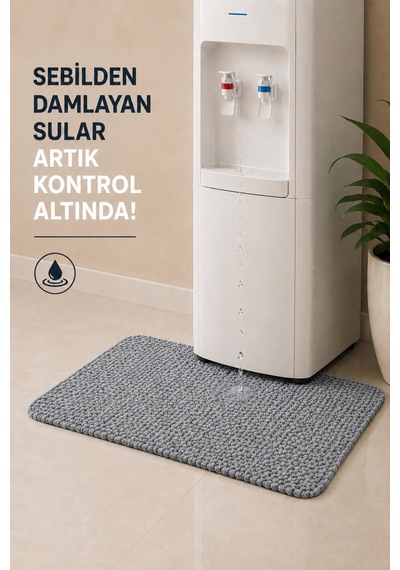 Su Emici Sebil Önü Matı Halı Gri